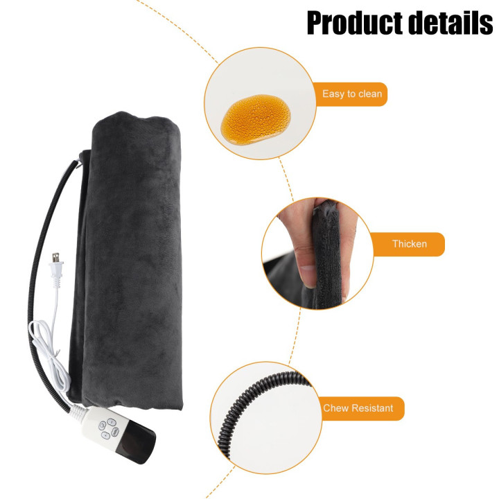 Waterproof Electric Heating Pad Heater Warmer Mat Bed Blanket For Pet Dog Cat
