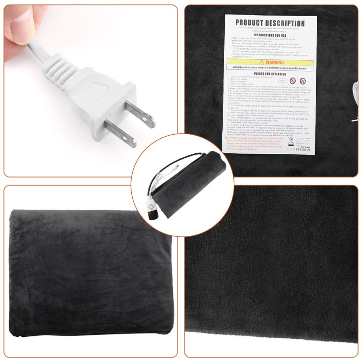 Waterproof Electric Heating Pad Heater Warmer Mat Bed Blanket For Pet Dog Cat