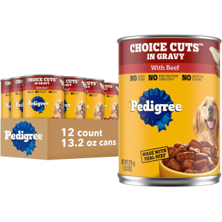 PEDIGREE CHOICE CUTS IN GRAVY Adult Canned Soft Beef Wet Digestive Dog Food