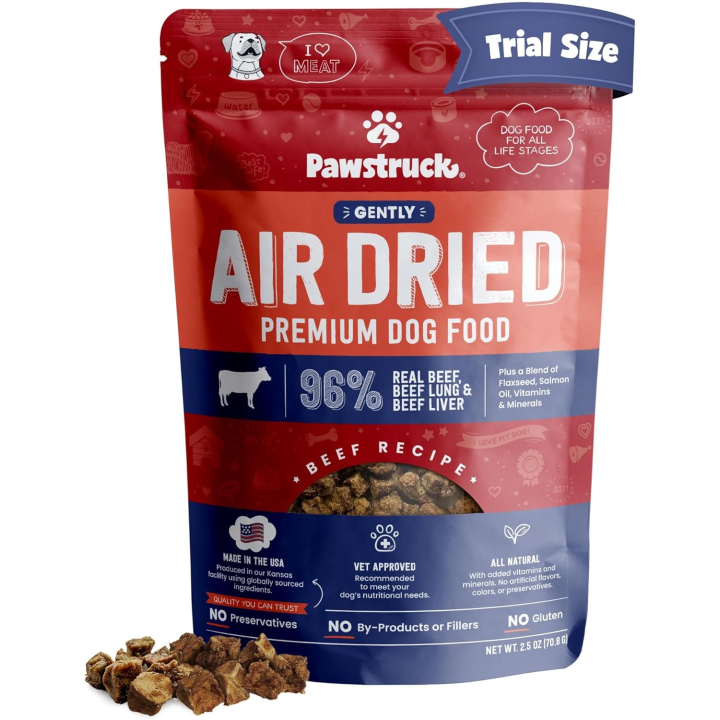 All Natural Air Dried Dog Food with Real Beef, Grain Free