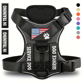 Dog harness adjustable reflective nylon material suitable for small large dogs